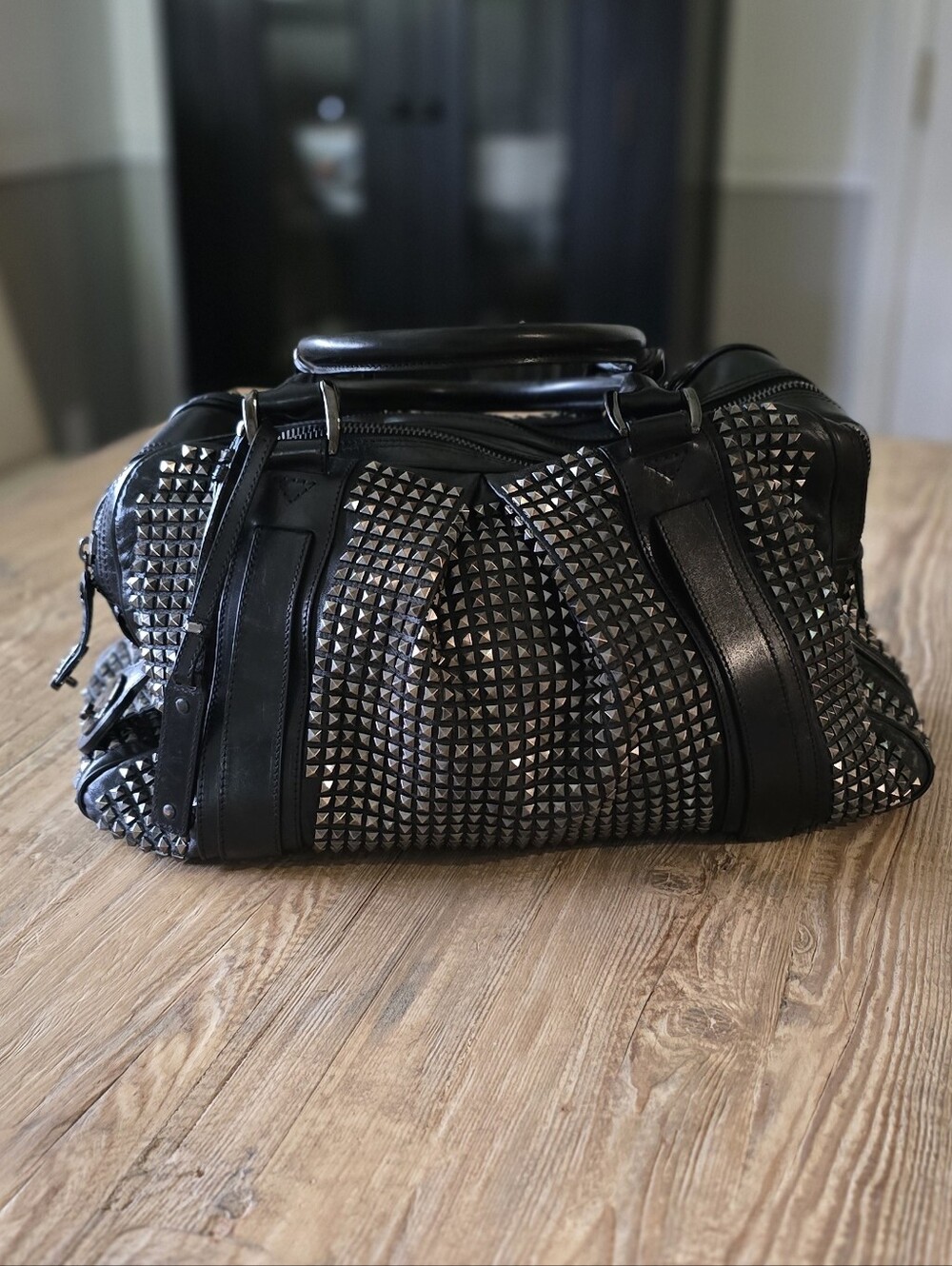 Burberry Prorsum Knight Studded Leather Purse Bag - Picture 3 of 11